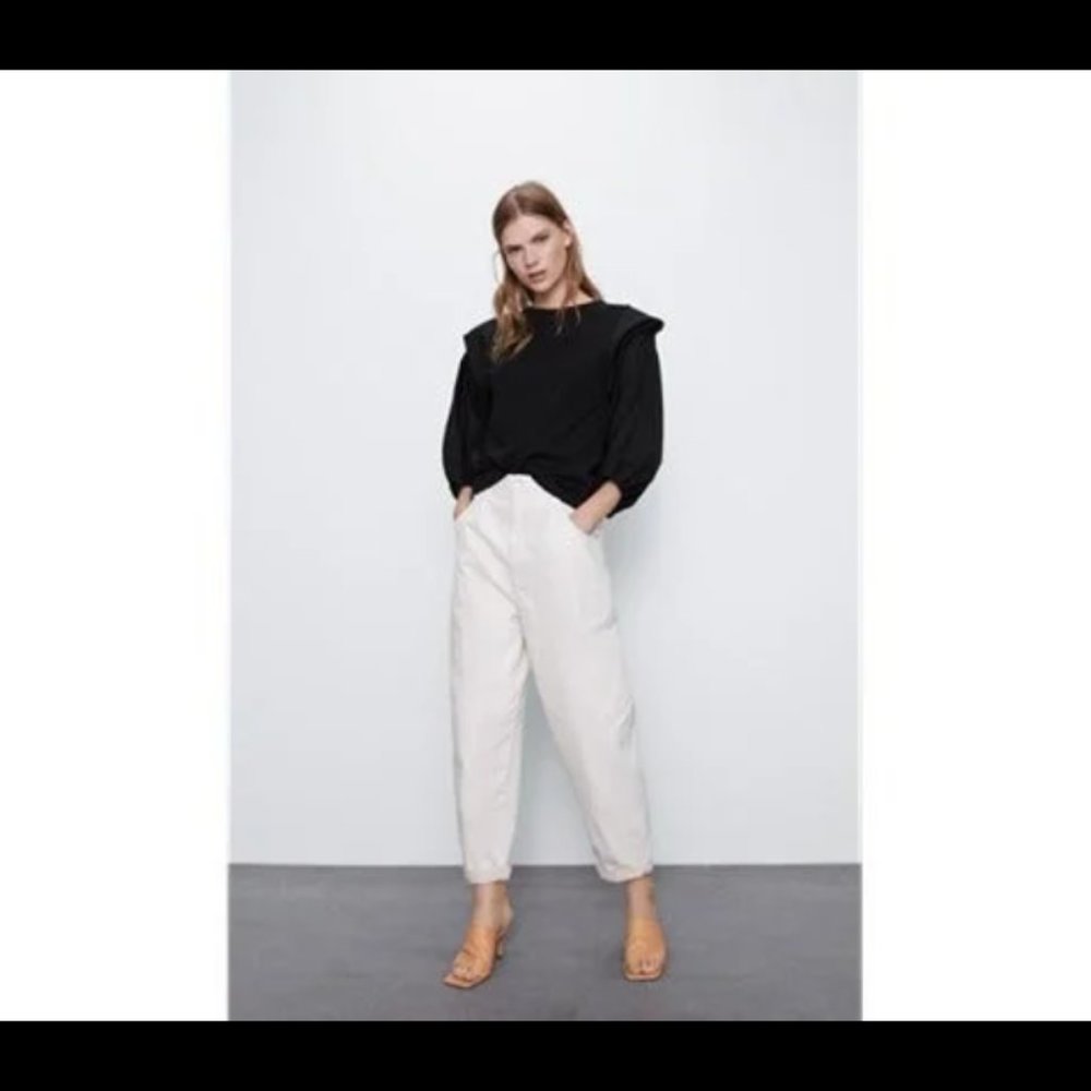 ZARA VOLUMINOUS COMBINATION TOP